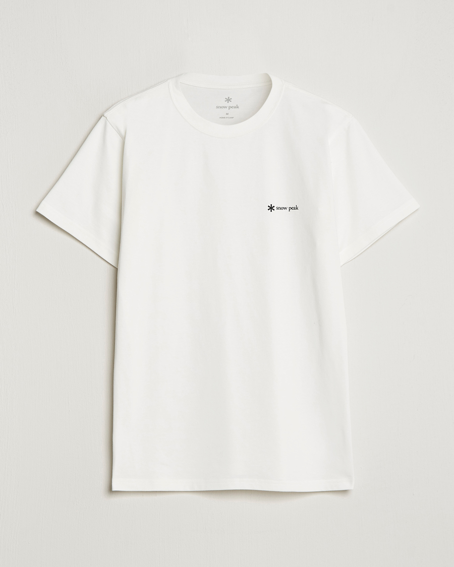 Homme | T-shirts | Snow Peak | Organic Cotton Logo T-Shirt White