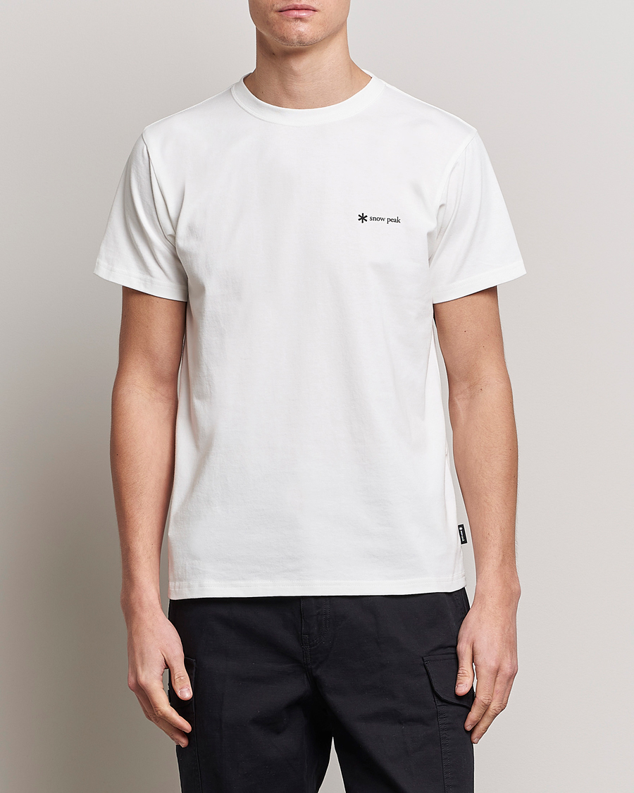 Homme | T-shirts | Snow Peak | Organic Cotton Logo T-Shirt White