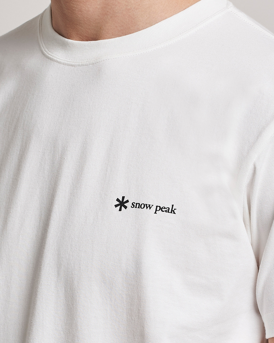 Homme | T-shirts | Snow Peak | Organic Cotton Logo T-Shirt White