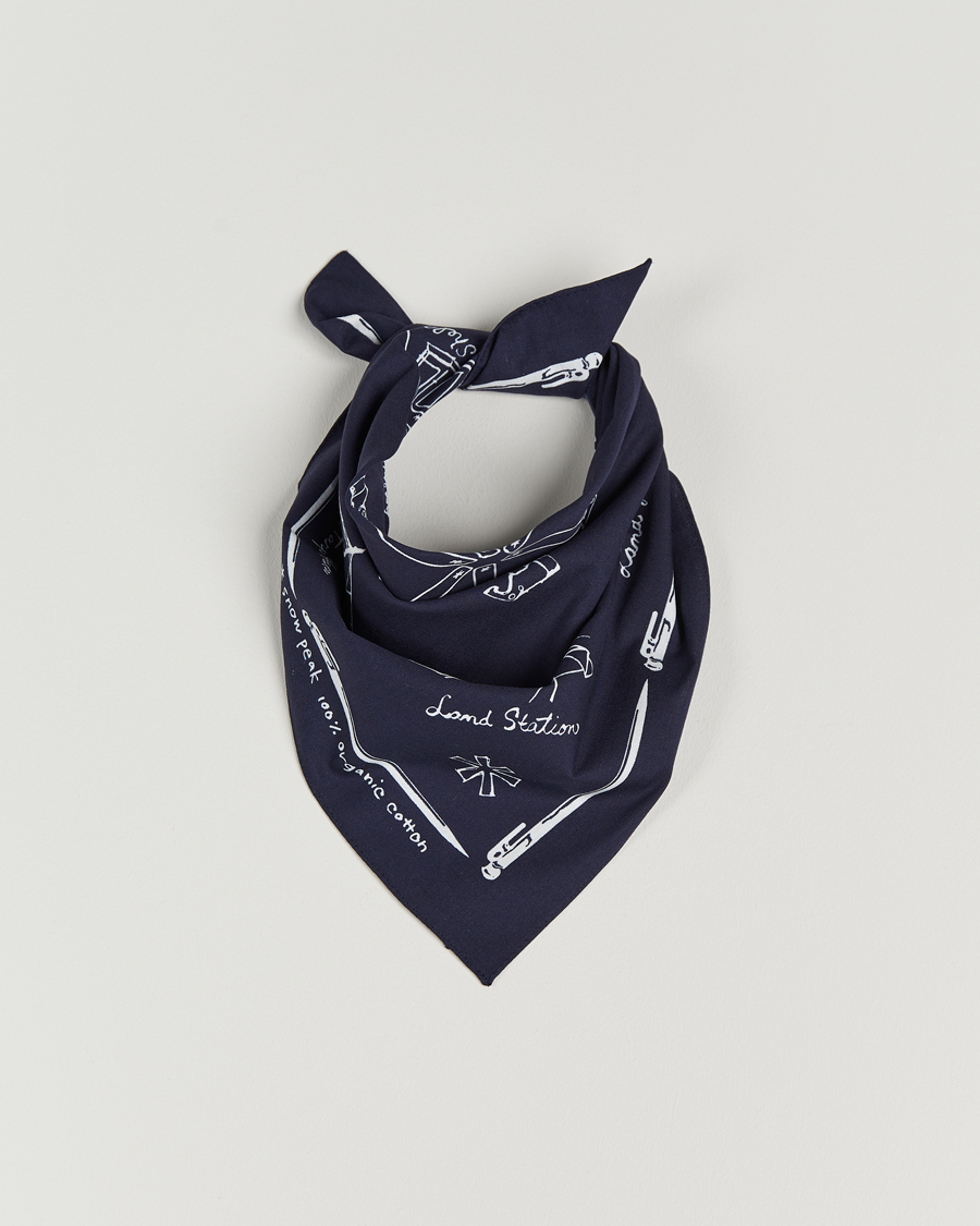 Homme | Snow Peak OG Cotton Noaspbi Bandana Navy | Snow Peak | OG Cotton Noaspbi Bandana Navy