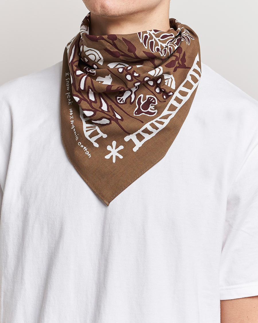 Homme | Snow Peak OG Cotton Nordic Bandana Brown | Snow Peak | OG Cotton Nordic Bandana Brown