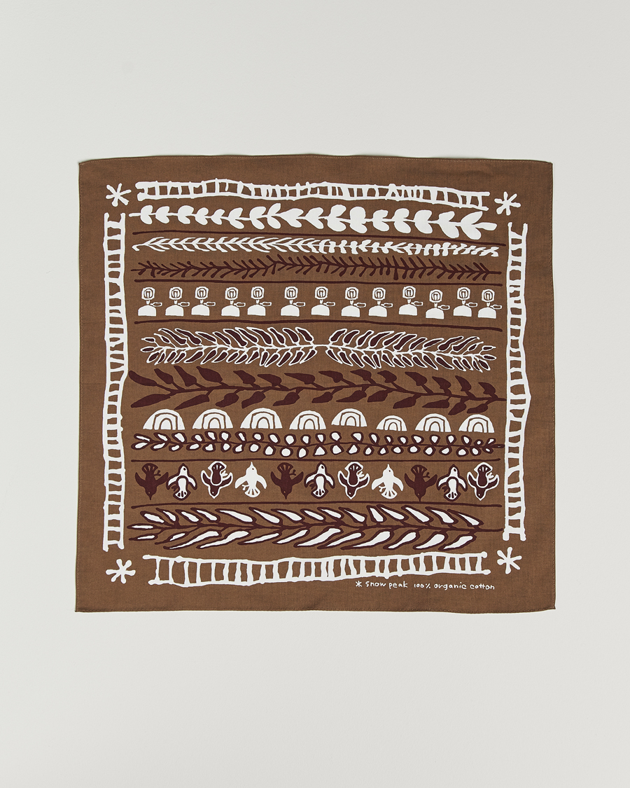 Homme | Snow Peak OG Cotton Nordic Bandana Brown | Snow Peak | OG Cotton Nordic Bandana Brown