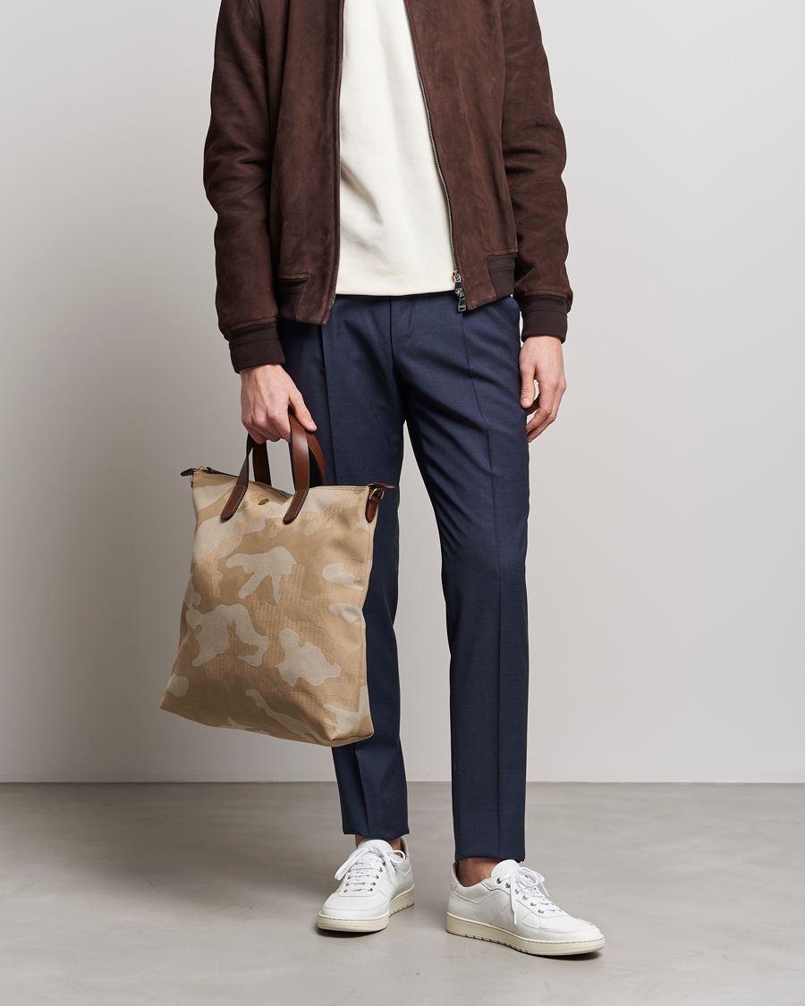 Homme |  | Mismo | M/S Canvas Shopper Shades of Dune/Cuoio
