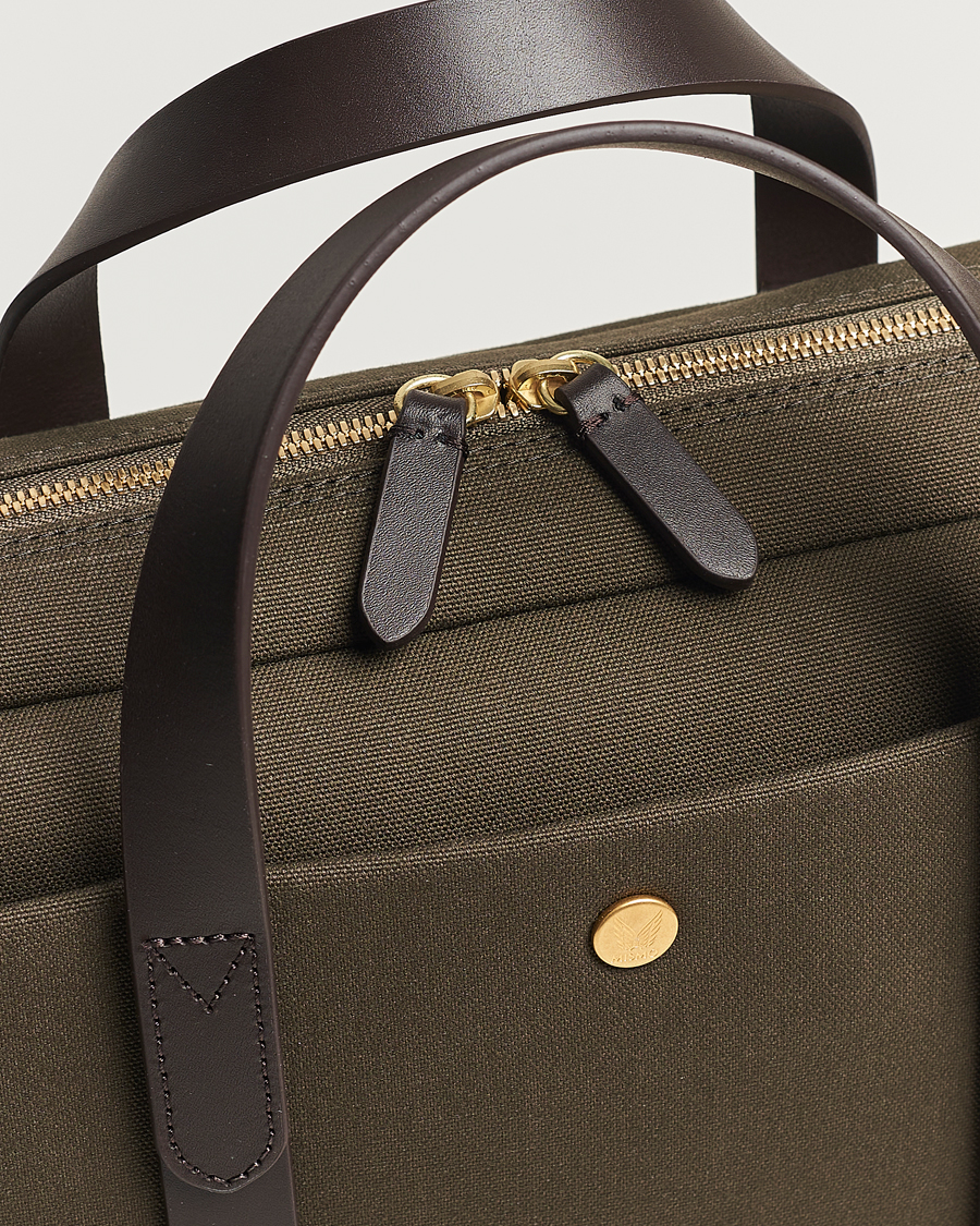 Homme | Sacs | Mismo | M/S Aspire Briefcase Army/Dark Brown