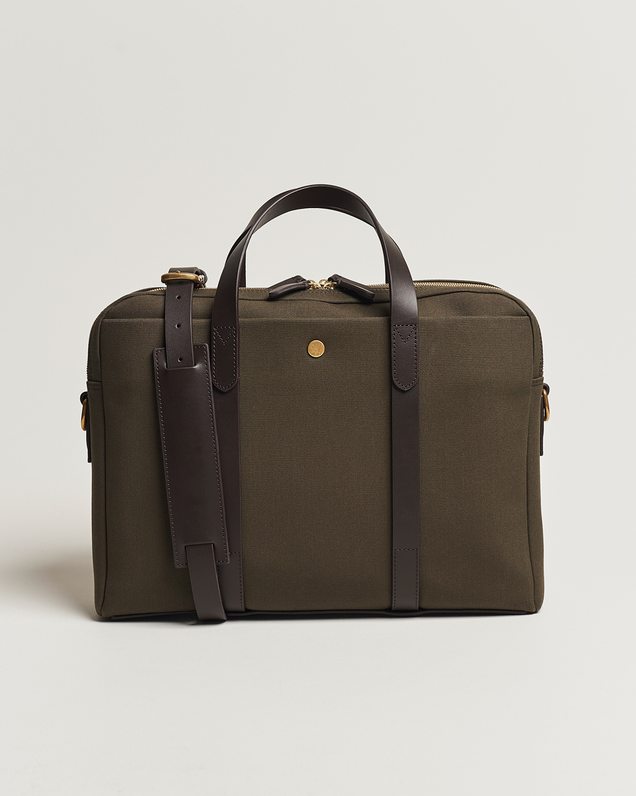 Homme | Mismo M/S Endeavour Briefcase Army/Dark Brown | Mismo | M/S Endeavour Briefcase Army/Dark Brown