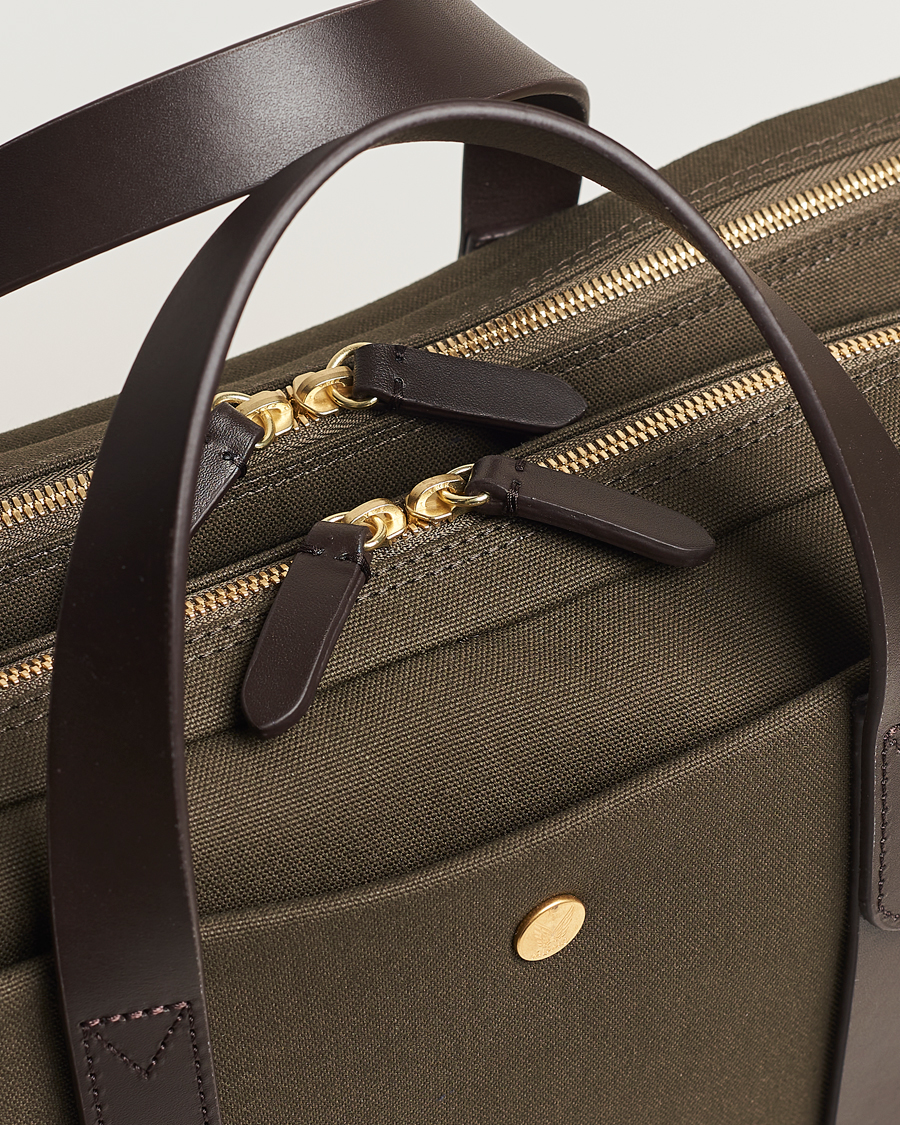 Homme | Mismo M/S Endeavour Briefcase Army/Dark Brown | Mismo | M/S Endeavour Briefcase Army/Dark Brown