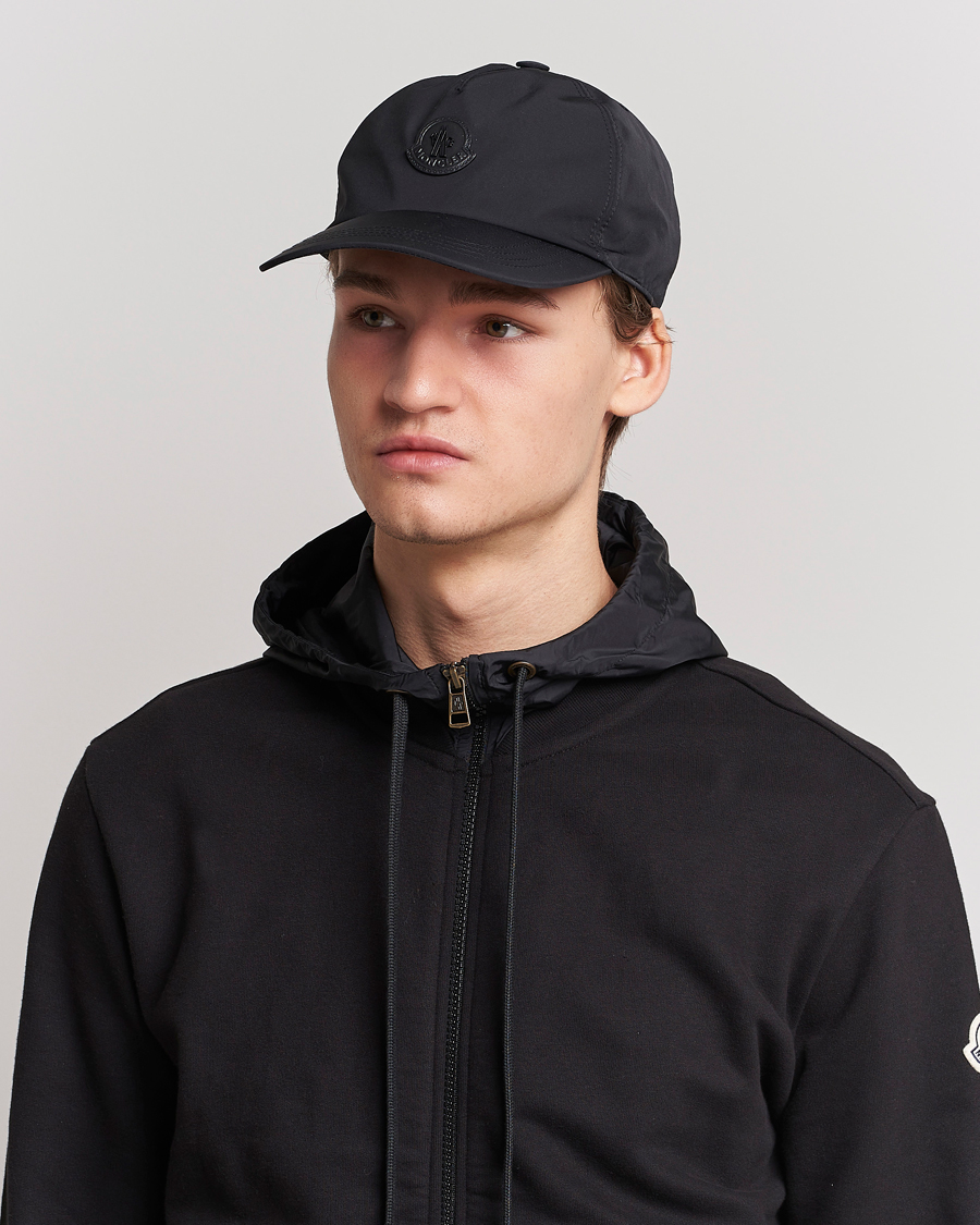 Homme | Moncler Tonal Logo Baseball Cap Black | Moncler | Tonal Logo Baseball Cap Black