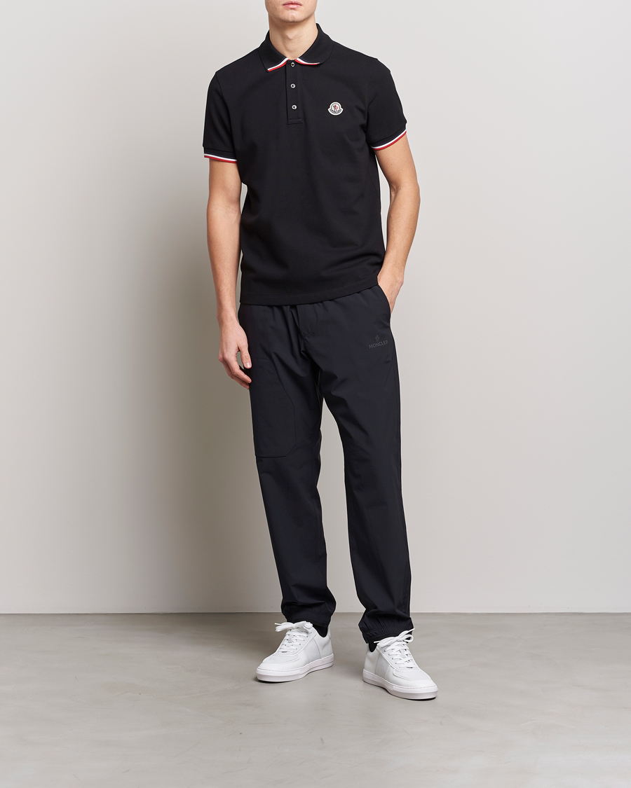 Homme | Polos | Moncler | Tricolor Rib Polo Black