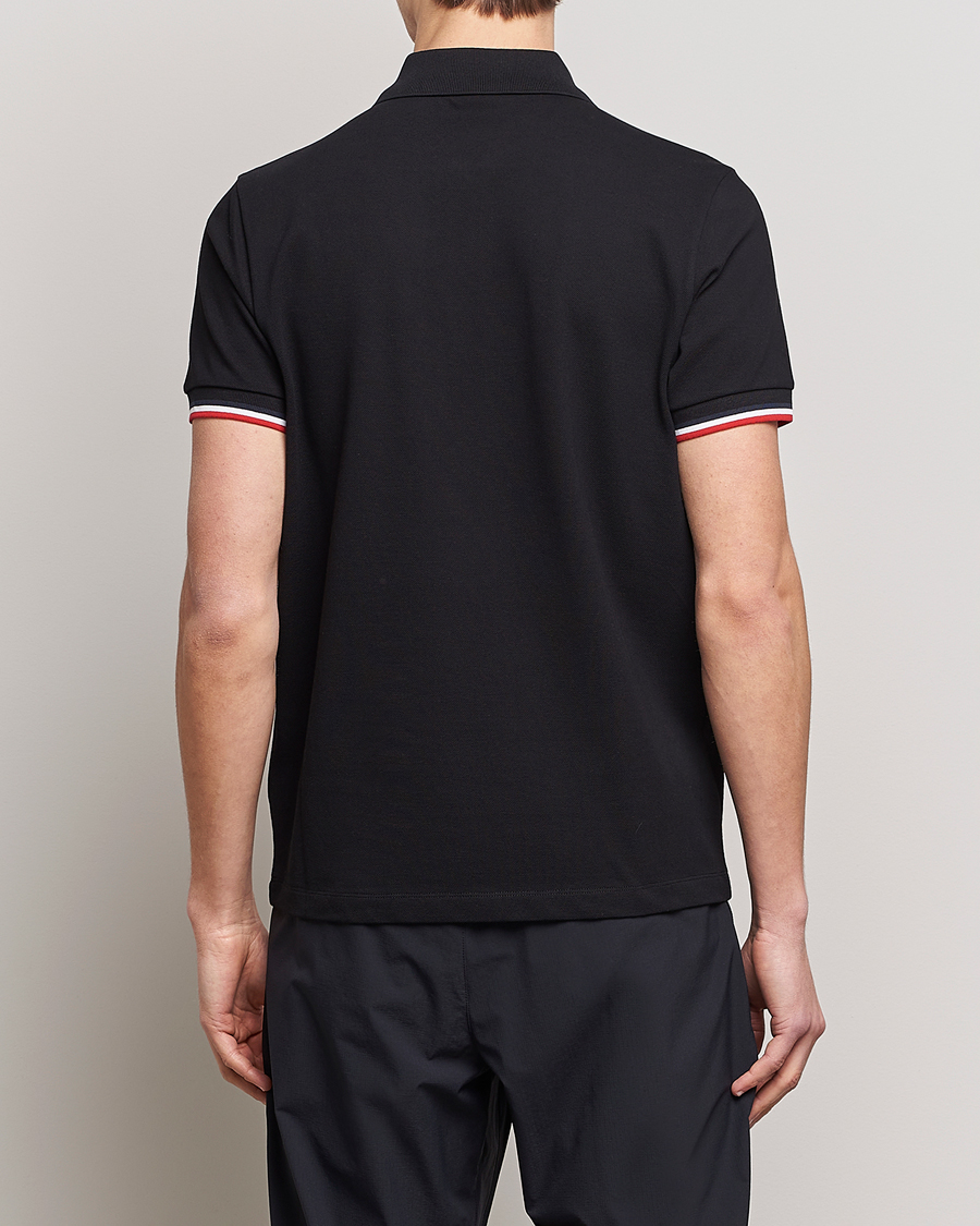 Homme | Polos | Moncler | Tricolor Rib Polo Black