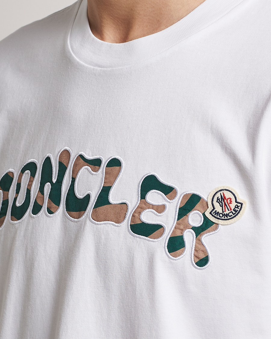 Homme | T-shirts | Moncler | Camouflage Lettering T-Shirt White