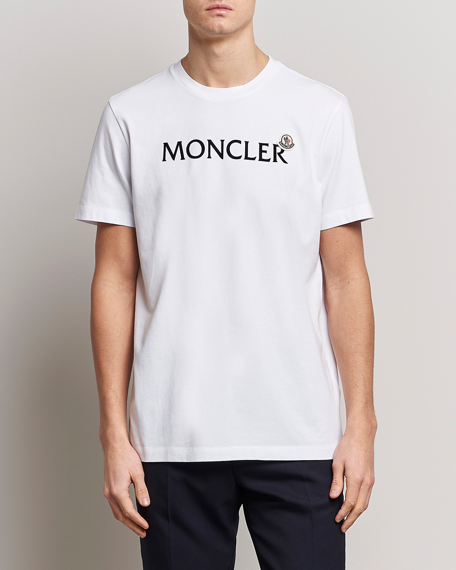 Homme | T-shirts | Moncler | Lettering T-Shirt White