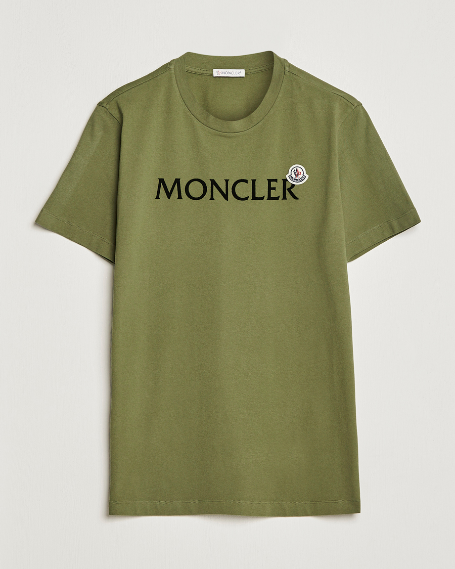 Homme | T-shirts | Moncler | Lettering T-Shirt Military Green
