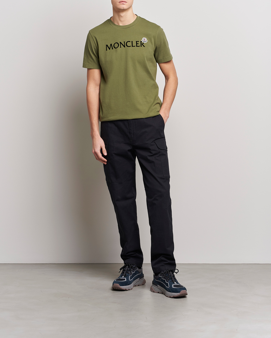 Homme | T-shirts | Moncler | Lettering T-Shirt Military Green