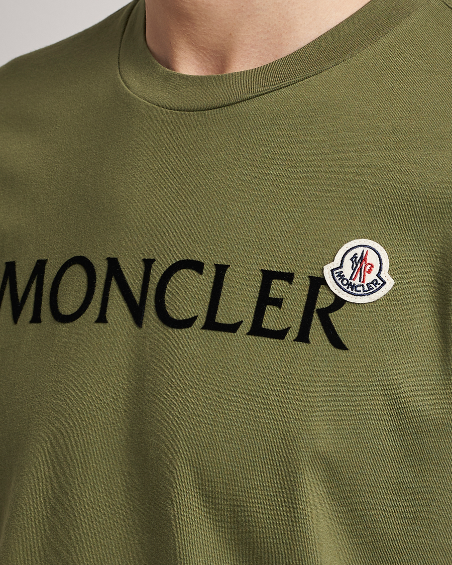 Homme | T-shirts | Moncler | Lettering T-Shirt Military Green