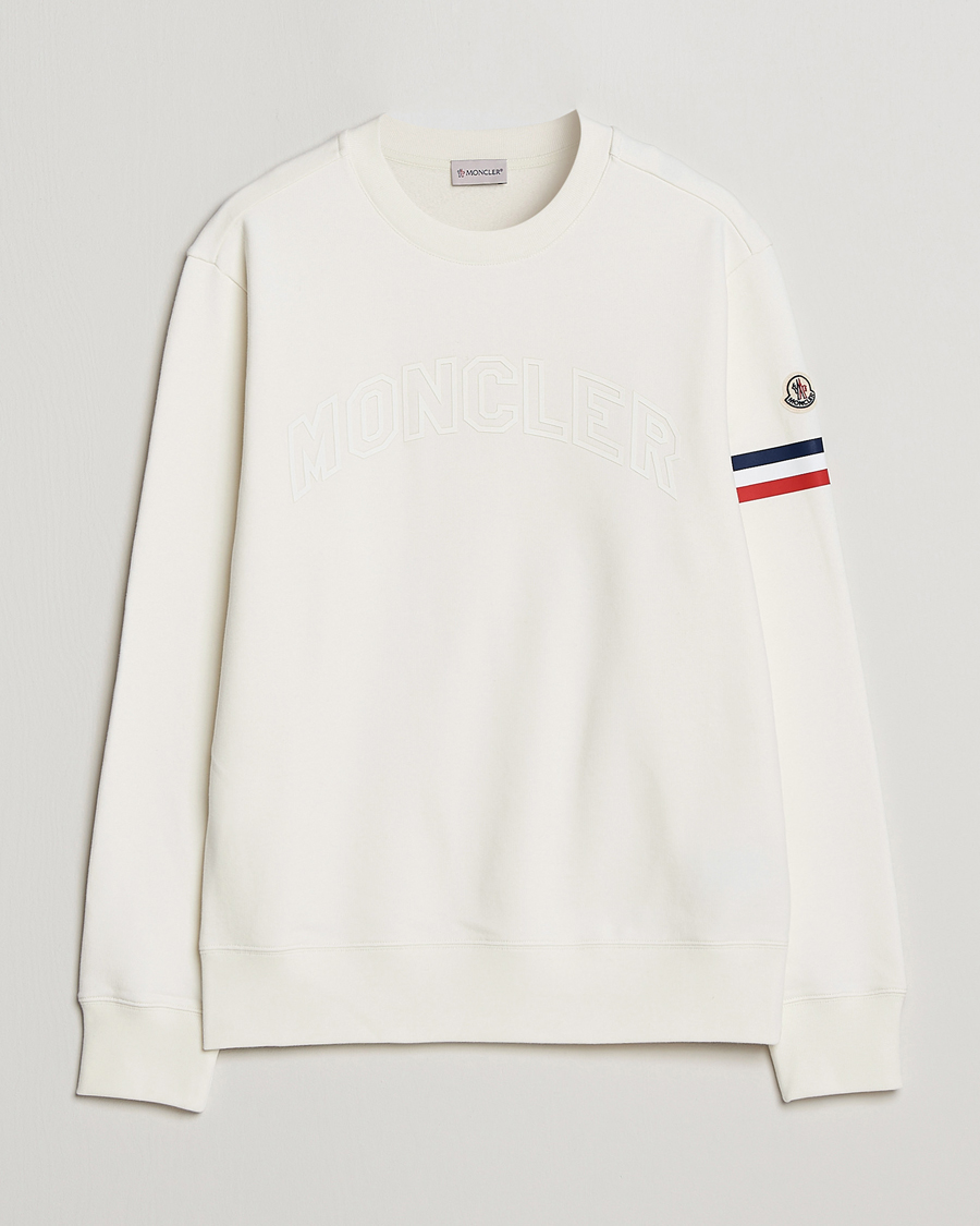Homme | Pulls Et Tricots | Moncler | Armband Logo Sweatshirt White