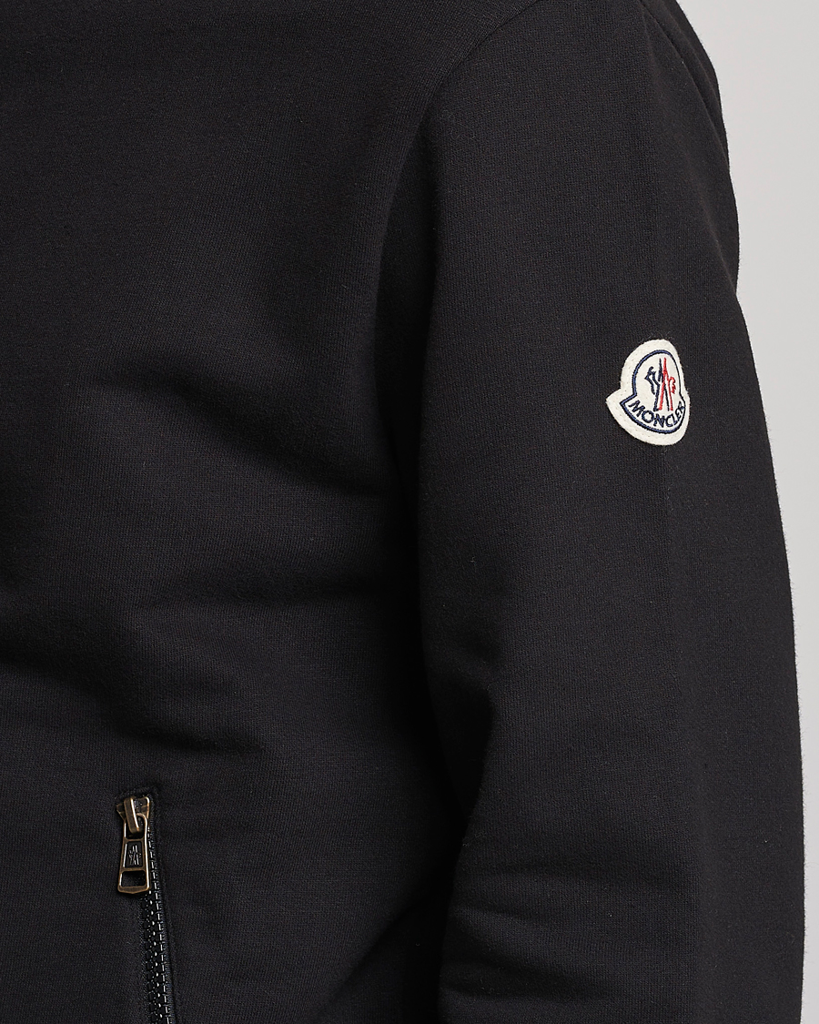 Homme | Pulls Et Tricots | Moncler | Hooded Zip Cardigan Black