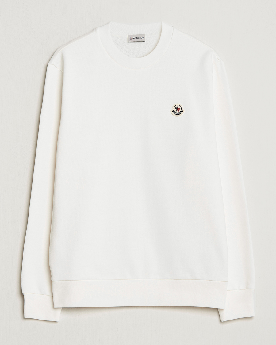 Homme | Pulls Et Tricots | Moncler | Logo Patch Sweatshirt White