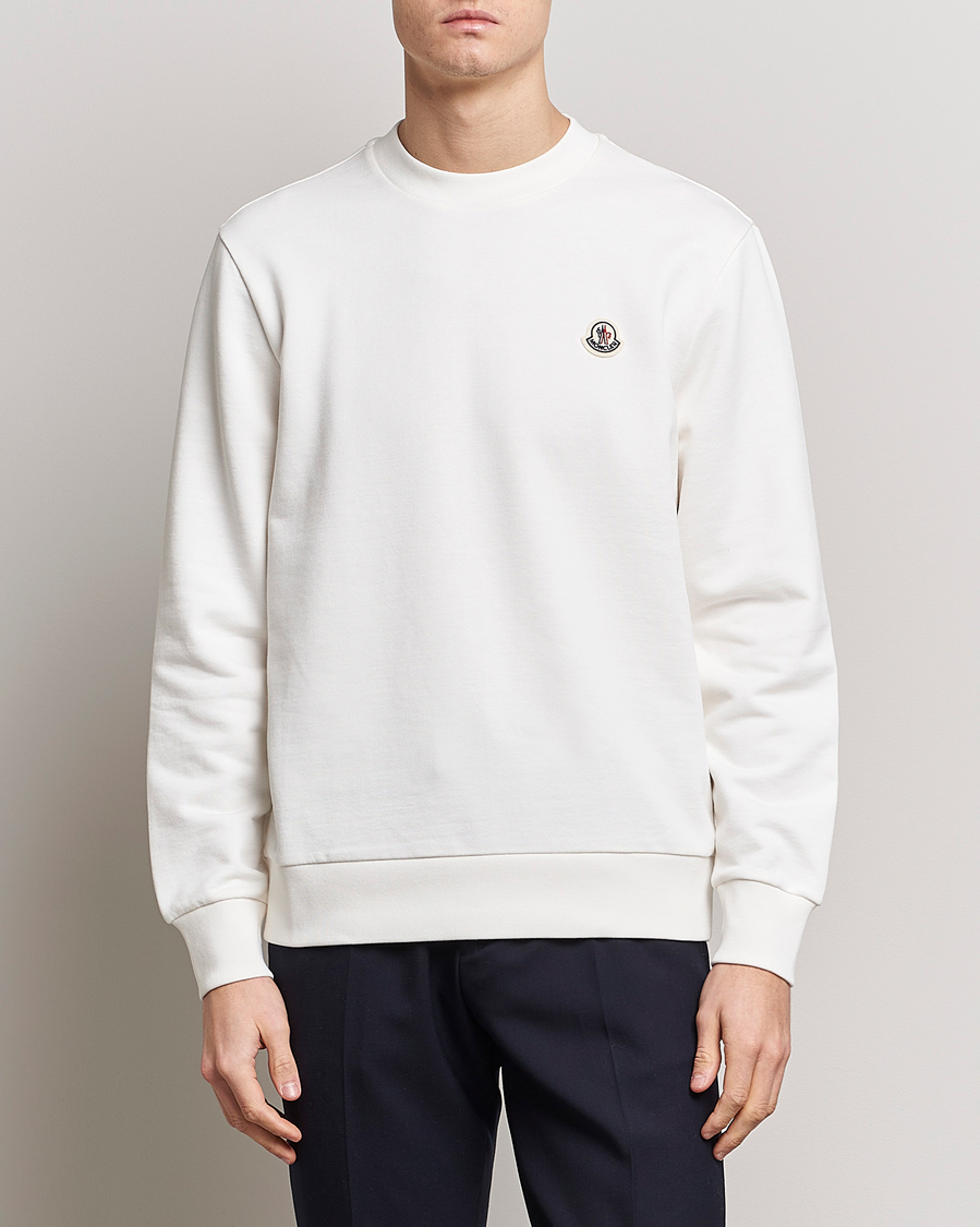 Homme | Pulls Et Tricots | Moncler | Logo Patch Sweatshirt White