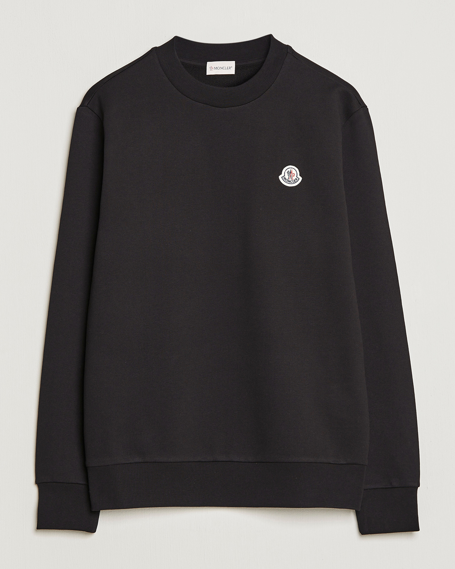 Homme | Pulls Et Tricots | Moncler | Logo Patch Sweatshirt Black