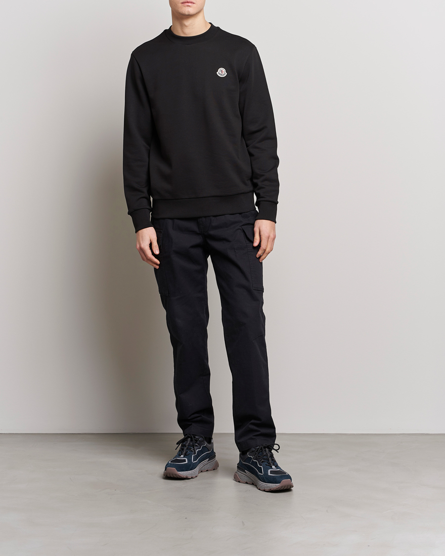 Homme | Pulls Et Tricots | Moncler | Logo Patch Sweatshirt Black