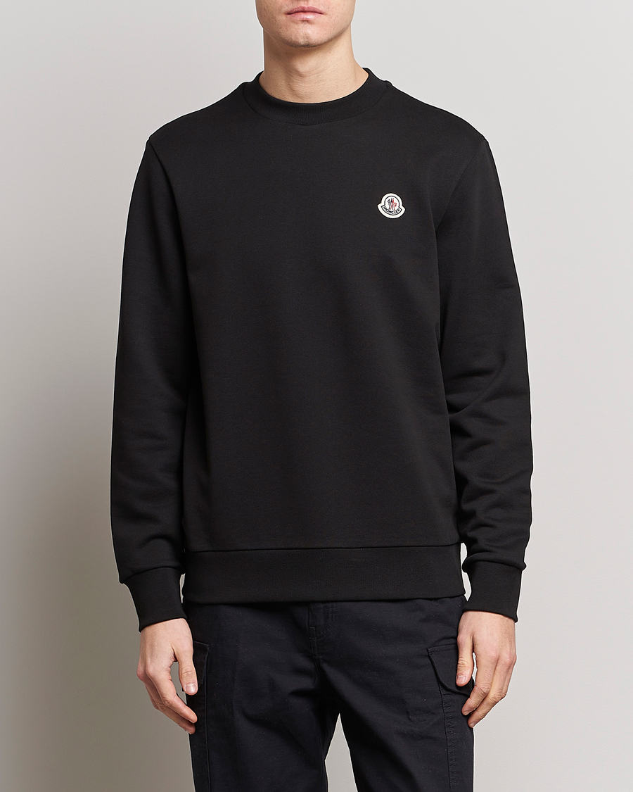 Homme | Pulls Et Tricots | Moncler | Logo Patch Sweatshirt Black