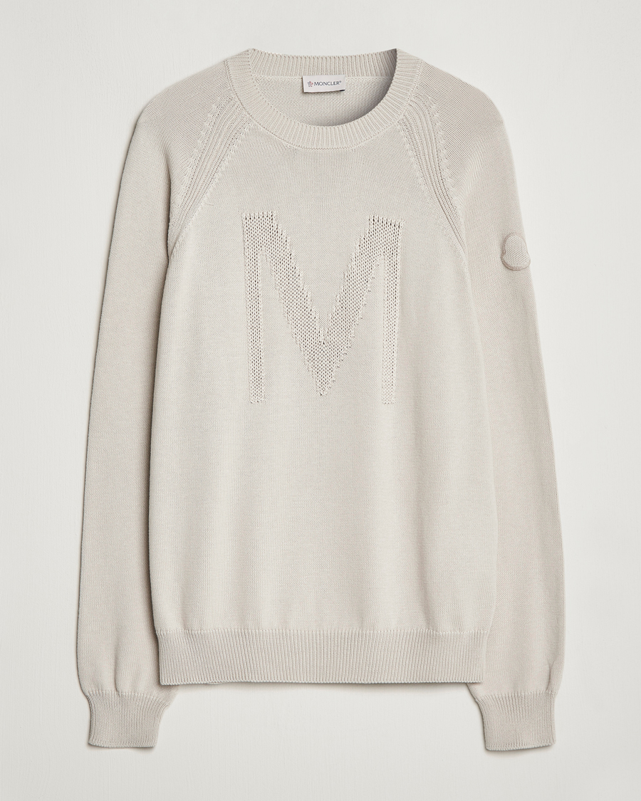 Homme | Pulls Et Tricots | Moncler | Embroidered Sweater Beige