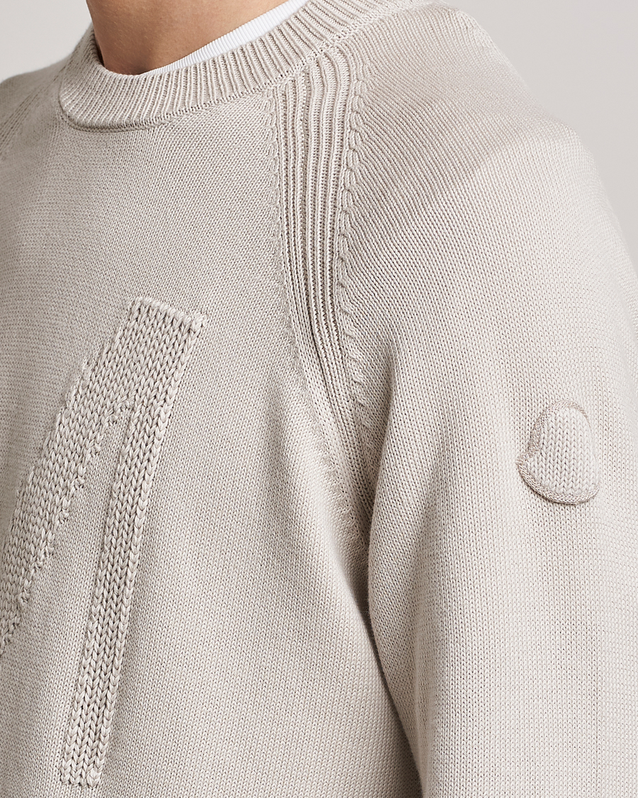 Homme | Pulls Et Tricots | Moncler | Embroidered Sweater Beige