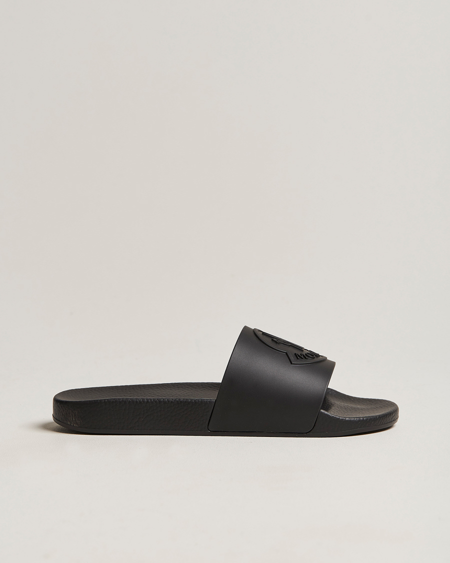 Homme | Moncler Basile Slides Black | Moncler | Basile Slides Black