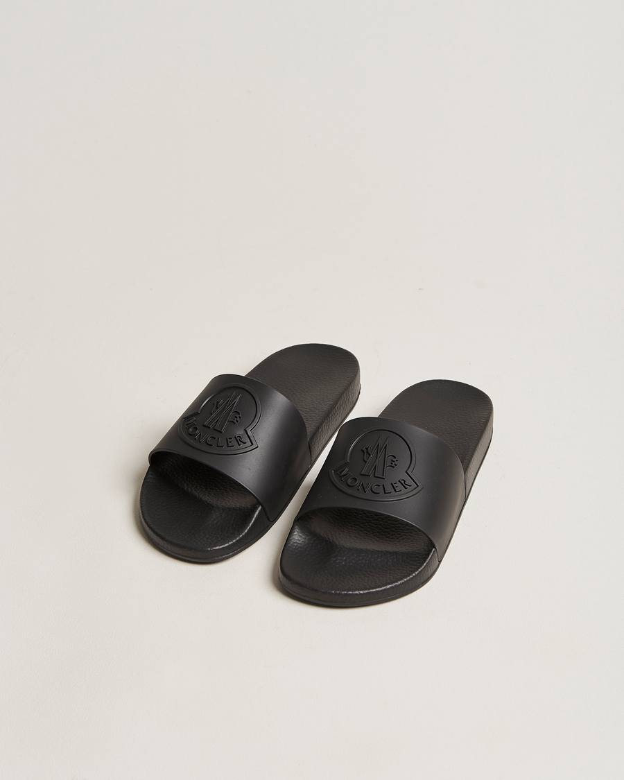Homme | Moncler Basile Slides Black | Moncler | Basile Slides Black