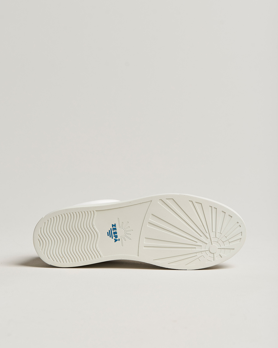 Homme | Zespà ZSP4 Nappa Leather Sneakers White/Dark Green | Zespà | ZSP4 Nappa Leather Sneakers White/Dark Green