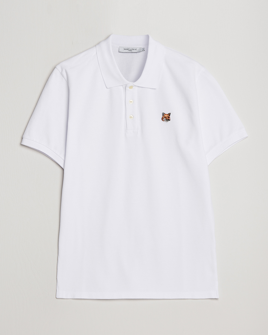 Homme | Polos | Maison Kitsuné | Fox Head Polo White