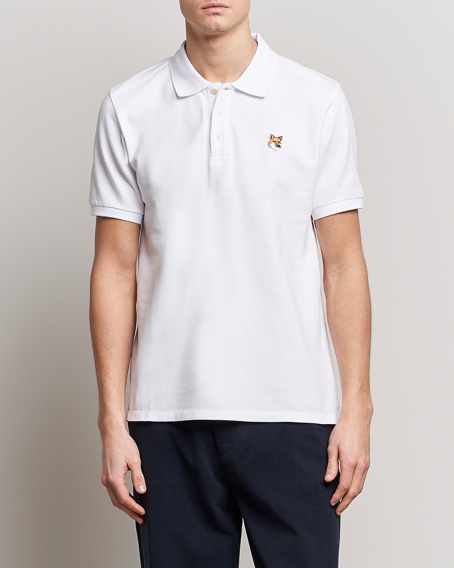 Homme | Polos | Maison Kitsuné | Fox Head Polo White