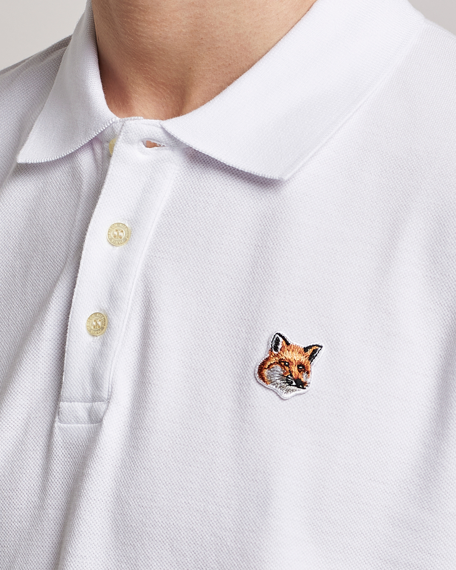 Homme | Polos | Maison Kitsuné | Fox Head Polo White