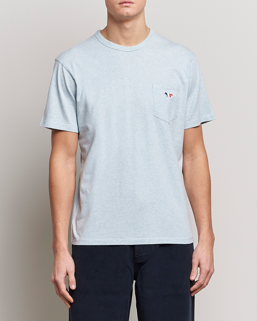 Homme | T-shirts | Maison Kitsuné | Tricolor Fox Tee Blue Haze