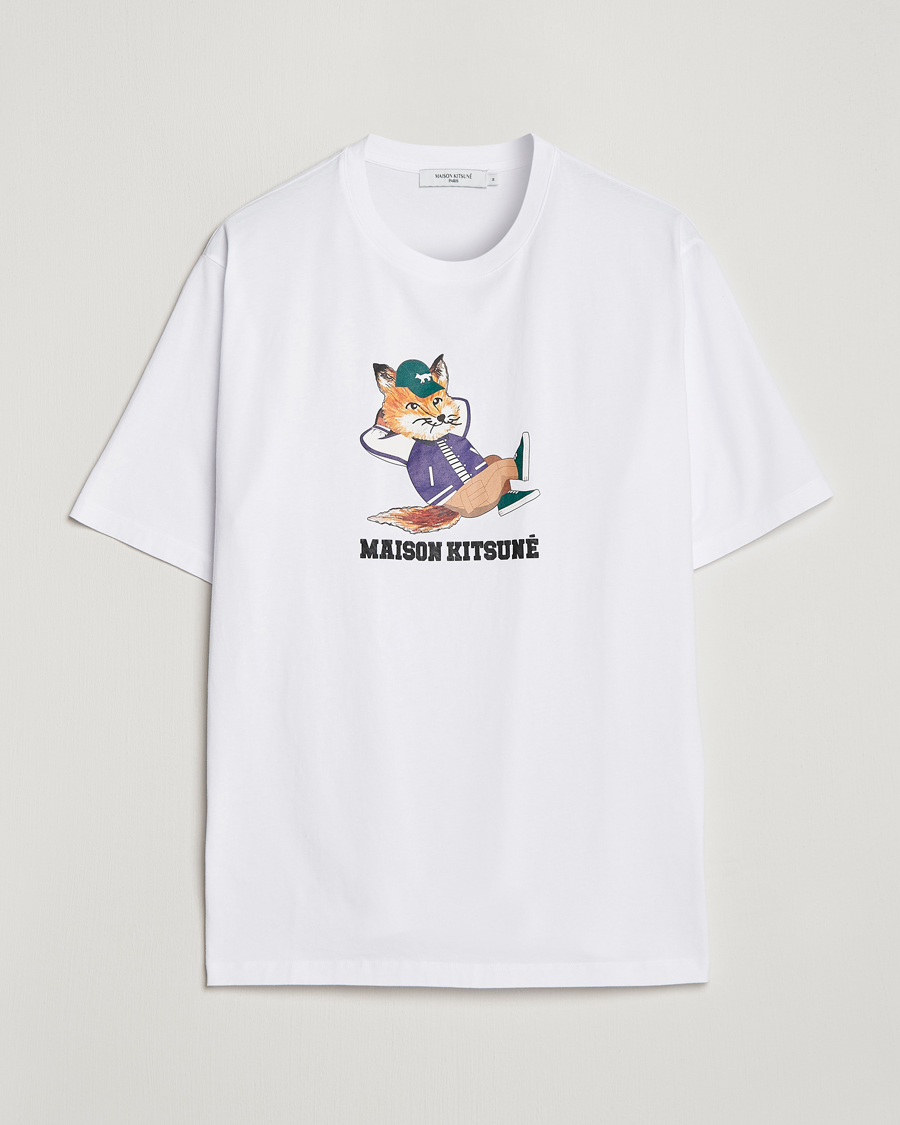 Homme | T-shirts | Maison Kitsuné | Dressed Fox Print Tee White