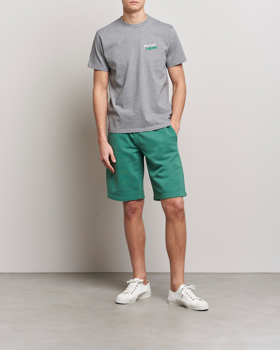 Homme | T-shirts | Maison Kitsuné | Mini Handwriting Tee Grey Melange