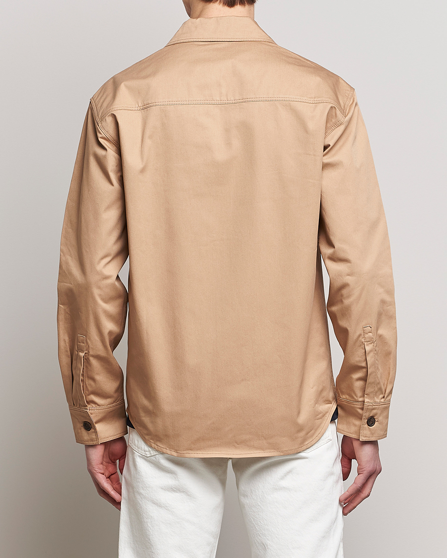 Homme | Manteaux Et Vestes | Maison Kitsuné | Cotton Shirt Jacket Beige
