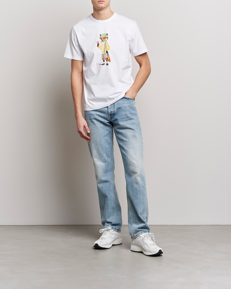 Homme | T-shirts | Maison Kitsuné | Summer Fox Print Tee White
