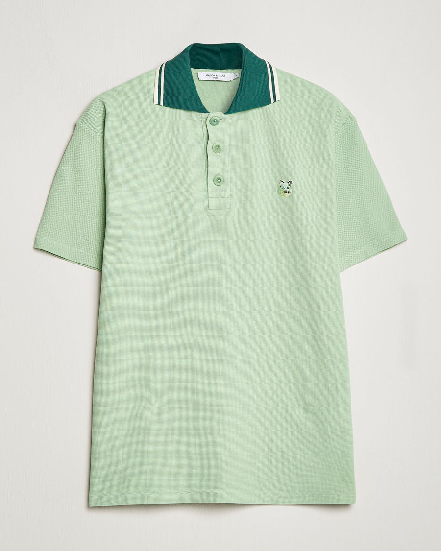 Homme | Polos | Maison Kitsuné | Tonal Fox Head Polo Mint