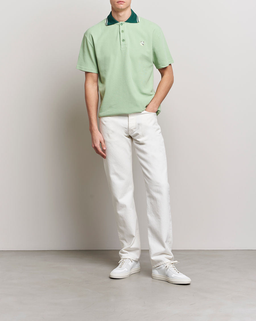 Homme | Polos | Maison Kitsuné | Tonal Fox Head Polo Mint