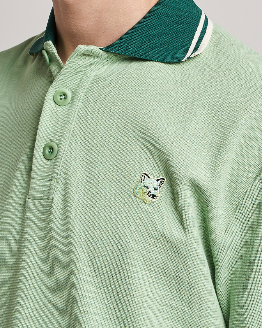 Homme | Polos | Maison Kitsuné | Tonal Fox Head Polo Mint