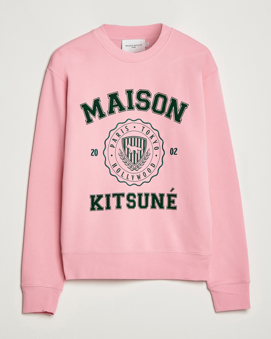 Homme | Pulls Et Tricots | Maison Kitsuné | Varsity Comfort Sweatshirt Strawberry