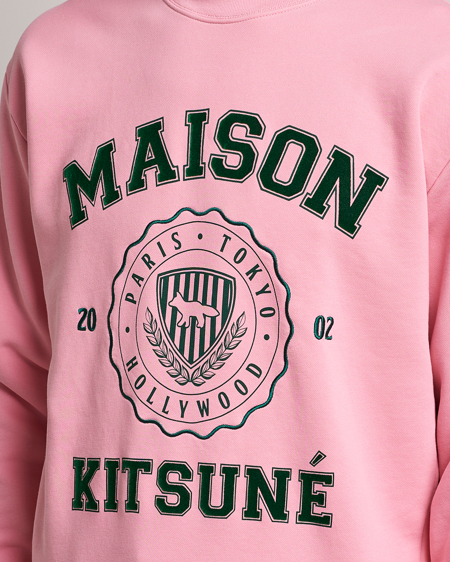 Homme | Pulls Et Tricots | Maison Kitsuné | Varsity Comfort Sweatshirt Strawberry