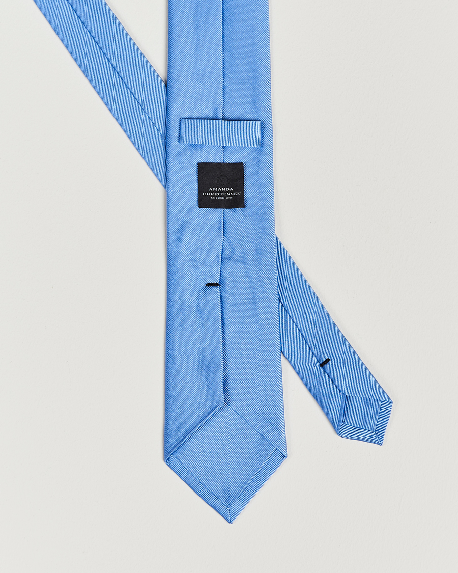 Homme | Cravates | Amanda Christensen | Plain Classic Tie 8 cm Sky Blue