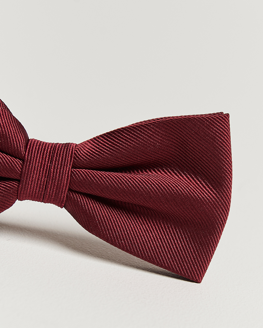 Homme | Nœuds Papillon | Amanda Christensen | Pre Tie Silk Bordeaux