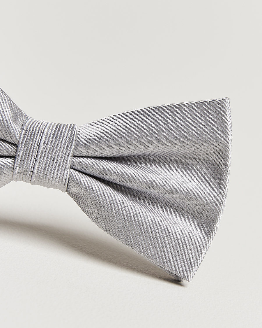 Homme | Nœuds Papillon | Amanda Christensen | Pre Tie Silk Silver