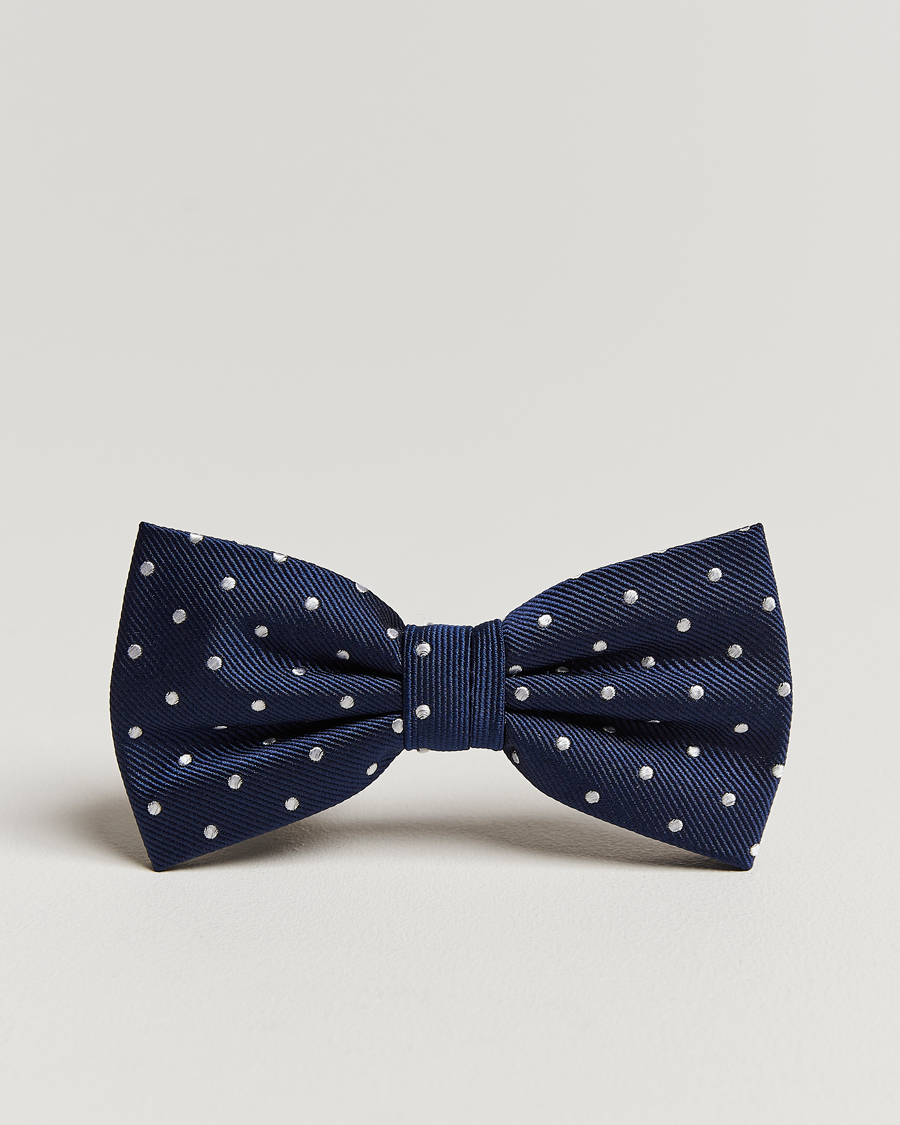 Homme | Amanda Christensen Dot Pre Tie Silk Navy/White | Amanda Christensen | Dot Pre Tie Silk Navy/White