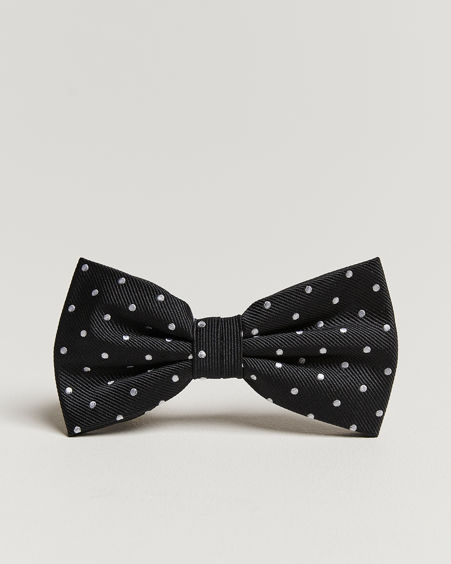 Homme | Amanda Christensen Dot Pre Tie Silk Black/White | Amanda Christensen | Dot Pre Tie Silk Black/White
