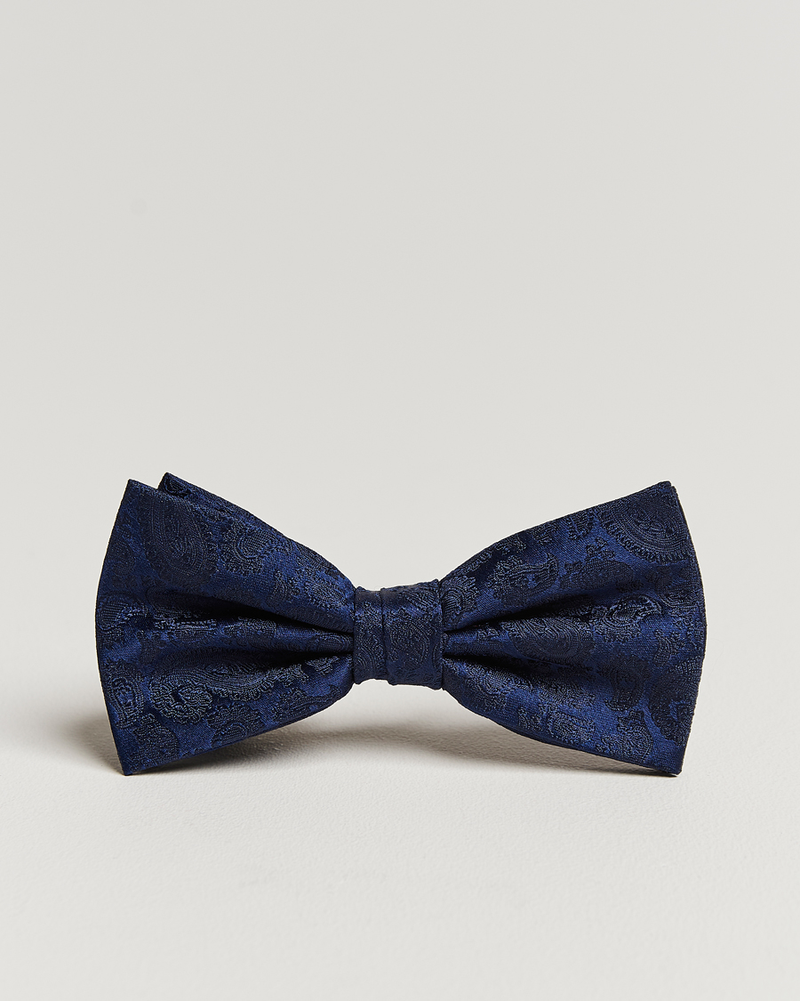 Homme | Amanda Christensen Tonal Paisley Pre Tie Silk Navy | Amanda Christensen | Tonal Paisley Pre Tie Silk Navy
