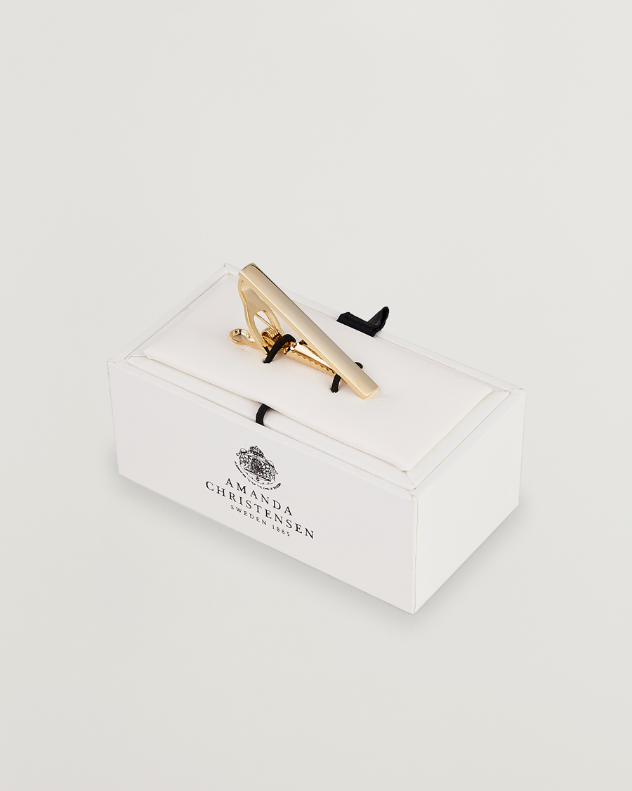 Homme | Cravates | Amanda Christensen | Tie Clip 4 cm Gold